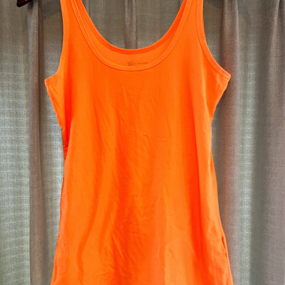 Neon Orange Athletic tank top